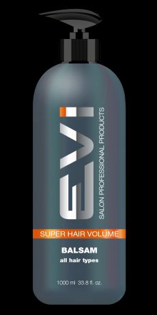 EVI Salon Professional Бальзам-Ополаскиватель Super Hair Volume Объем и Сила для Тонких и Ослабленных Волос, 1000 мл