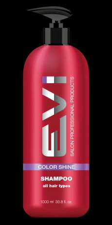 EVI Salon Professional Шампунь Color Shine Интенсивный Уход для Окрашенных и Мелированных Волос, 1000 мл