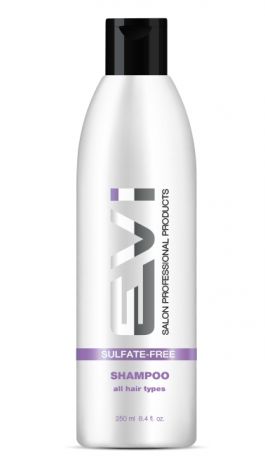 EVI Salon Professional Шампунь Sulfate-Free Бессульфатный после Кератинового Выпрямления и Ботокса для Окрашенных Волос, 250 мл