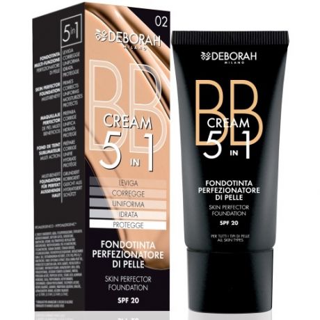 Deborah Milano ВВ-Крем BB Cream 5 in 1 Skin Perfector Foundation Тональный тон 04 Абрикосовый, 30 мл