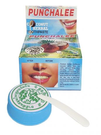 Punchalee Паста Coconut Herbal Toothpaste Зубная Кокос, 25г