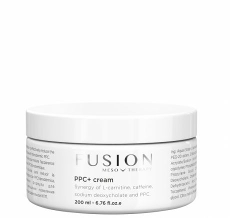 Fusion Meso Крем PPC+Cream для Уменьшения Целлюлита и Жировых Отложений, 200 мл