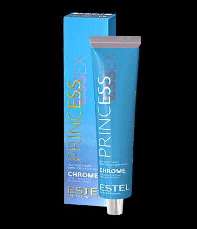 ESTEL Крем-Краска Princess Essex Chrome для Волос 8/18 Светло-Русый Пепельно-Жемчужный , 60 мл