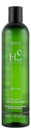 Dikson Шампунь HS Milano Daily Use Shampoo For All Hair Types для Всех Типов Волос для Ежедневного Применения, 350 мл