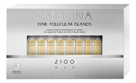 Crescina Лосьон Follicular Islands 2100 для Стимуляции Роста Волос для Мужчин №40