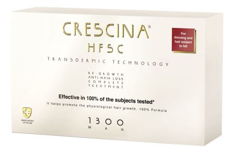 Crescina Комплекс Transdermic HFSC 1300 для Мужчин 20+20, 40*3,5 мл