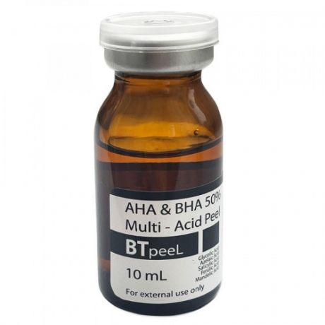 BTpeel Пилинг AНA & BНA Multi - Acid Peel 50% Профессиональный Мульти - Кислотный АНА и BHА 50% рН 1,2, 10 мл