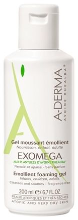 A-Derma Гель Exomega Control Смягчающий Пенящийся, 200 мл