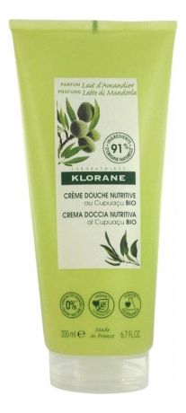 Klorane Крем Creme Douche Nutritive Cupuacu Питательный для Душа Молочко Миндаля с Органическим Маслом Купуасу, 200 мл