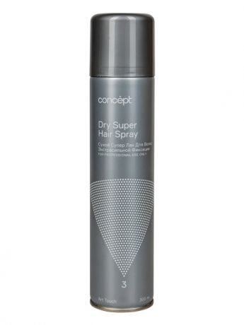 Concept Супер-Лак Dry Super Hair Spray Сухой для Волос Экстрасильной Фиксации, 300 мл