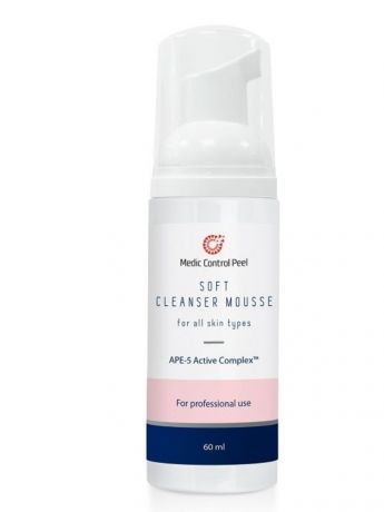 Medic Control Peel Мусс Soft Cleanser Mousse Нежный для Деликатного Очищения Кожи после Химических Пилингов, 60 мл
