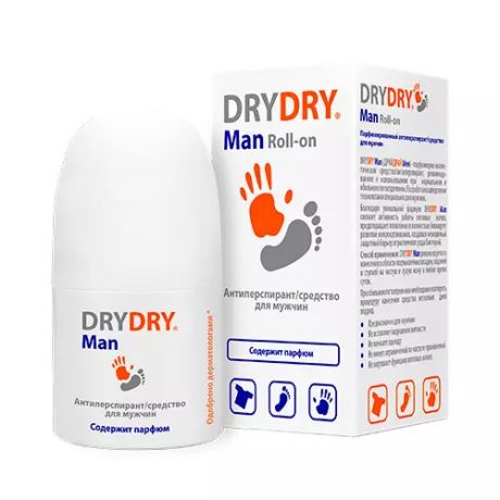 Dry Dry Дезодорант-Антиперспирант для мужчин, 50 мл