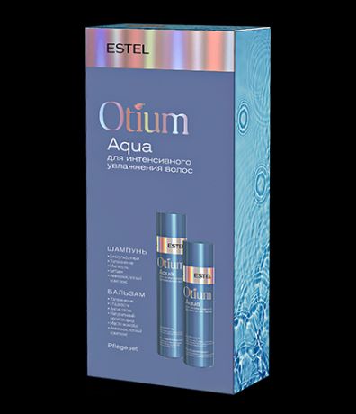 ESTEL Набор Otium Aqua для Интенсивного Увлажнения Волос, 250 мл+200 мл