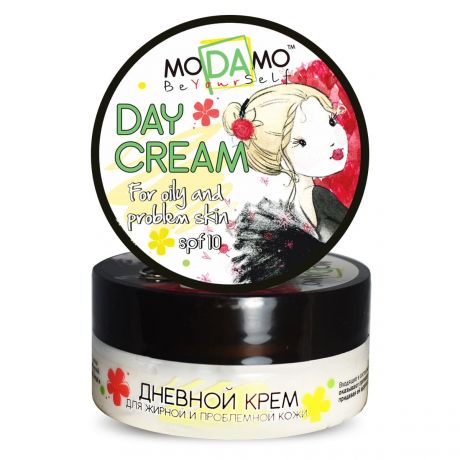 MODAMO Крем Day Cream Дневной для Жирной и Проблемной Кожи,  50 мл