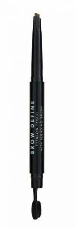 MUA Make Up Academy Карандаш Brow Define Eyebrow Pencil with Blending Brush  для Бровей с Кистью Оттенок Dark Brown, 9г
