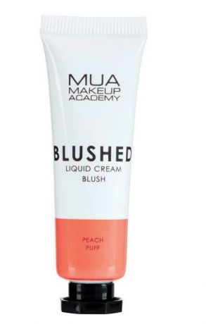 MUA Make Up Academy Румяна Blushed Liquid Cream Blusher Кремовые Оттенок Peach Puff, 10 мл