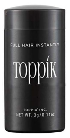 TOPPIK Пудра-Загуститель Hair Building Fibers для Волос Цвет Черный, 3г