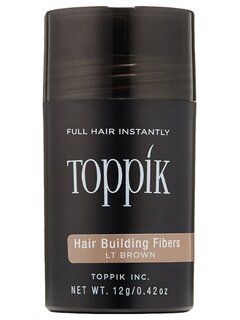 TOPPIK Пудра-Загуститель Hair Building Fibers для Волос Цвет Светло-Каштановый, 12г