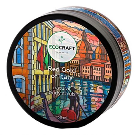 EcoCraft Скраб Red Gold Italy для Тела Красное Золото Италии, 150 мл