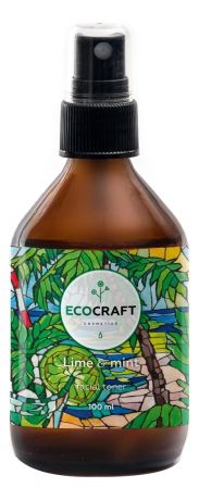 EcoCraft Тоник Lime & Mint для Жирной Кожи Лайм и Мята, 100 мл