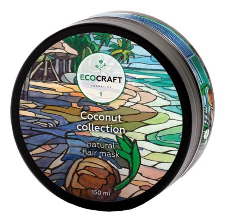EcoCraft Маска Coconut Collection для Волос Кокосовая Коллекция, 150 мл