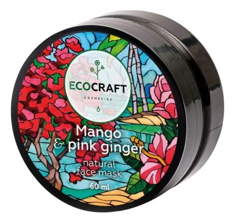 EcoCraft Маска Mango & Pink Ginger для Сияния Кожи Лица Манго и Розовый Имбирь, 60 мл