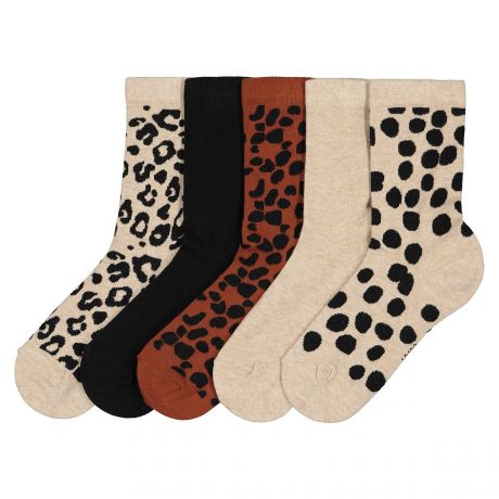 Комплект из 5 пар носков LaRedoute Комплект из 5 пар носков С анималистичным принтом 35/37 разноцветный