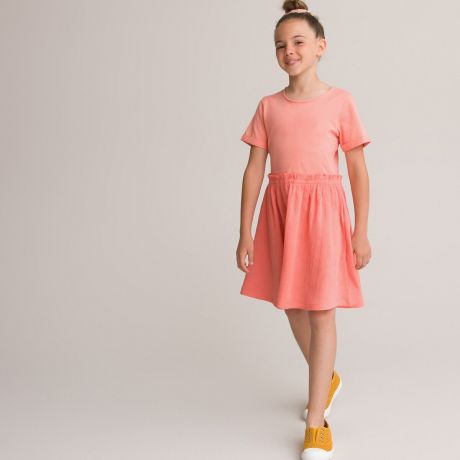 Платье LaRedoute Платье С короткими рукавами 3-12 лет 3 года - 94 см розовый