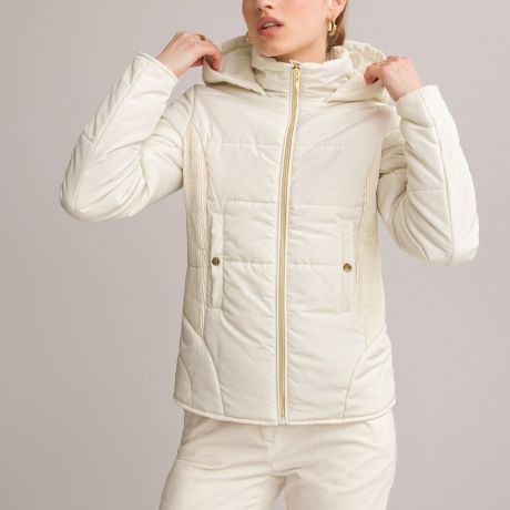 Куртка LaRedoute Куртка Стеганая короткая застежка на молнию для зимы 54 (FR) - 60 (RUS) бежевый