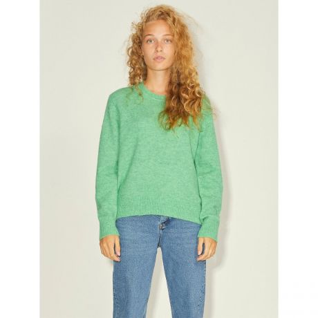 Пуловер LaRedoute Пуловер С круглым вырезом из тонкого трикотажа S зеленый