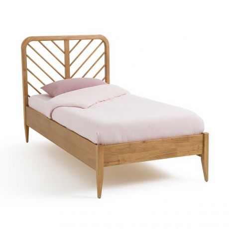 Кровать LaRedoute Кровать Детская из массива дуба с кроватным основанием Anda 90 x 190 см каштановый