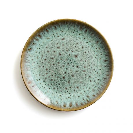 Комплект из четырех тарелок из LaRedoute Комплект из четырех тарелок из Глазурованной керамики Fara единый размер зеленый
