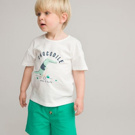 Комплект из четырех футболок с LaRedoute Комплект из четырех футболок с Круглым вырезом 4 года - 102 см зеленый
