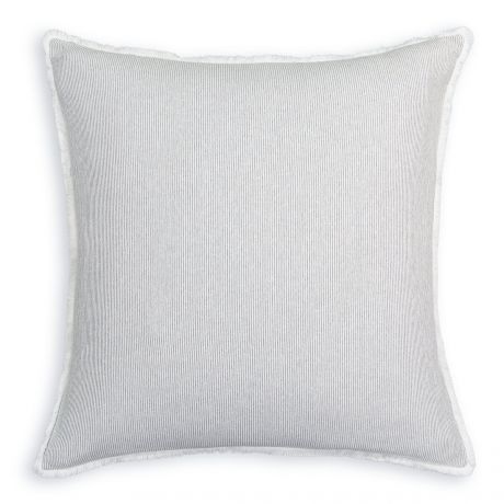 Чехол LaRedoute Чехол Стеганый на подушку из хлопка и льна Celtina 65 x 65 см серый