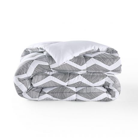 Одеяло LaRedoute Одеяло С принтом из микрофибры Assane 140 x 200 см серый