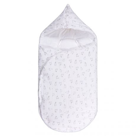 Конверт LaRedoute Конверт Для новорожденного с капюшоном из газовой хлопчатобумажной ткани с принтом единый размер другие