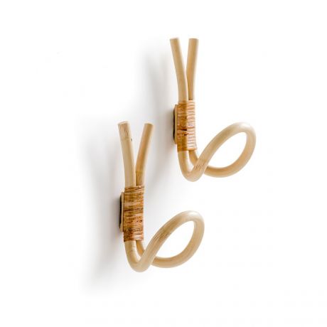 Комплект из двух крючков для LaRedoute Комплект из двух крючков для Одежды из ротанга Malu единый размер бежевый