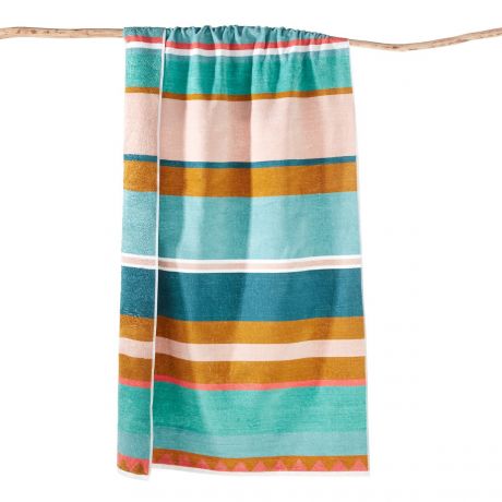 Полотенце LaRedoute Полотенце Пляжное из махровой велюровой ткани Playa 90 x 175 cm разноцветный