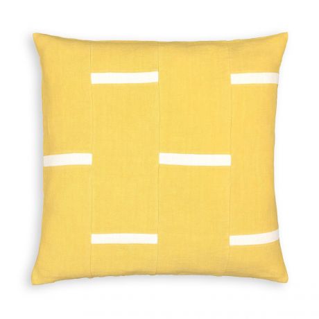 Чехол LaRedoute Чехол На подушку из льна Breaky 50 x 50 см желтый