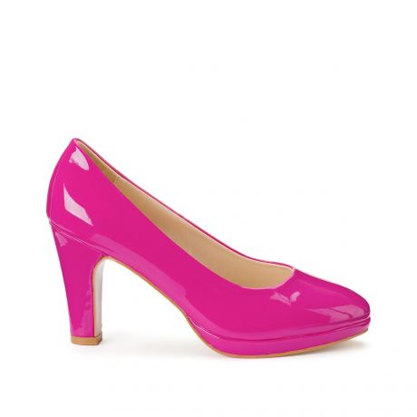 Туфли-лодочки LaRedoute Туфли-лодочки На широком каблуке для широкой стопы размер 38-45 38 розовый