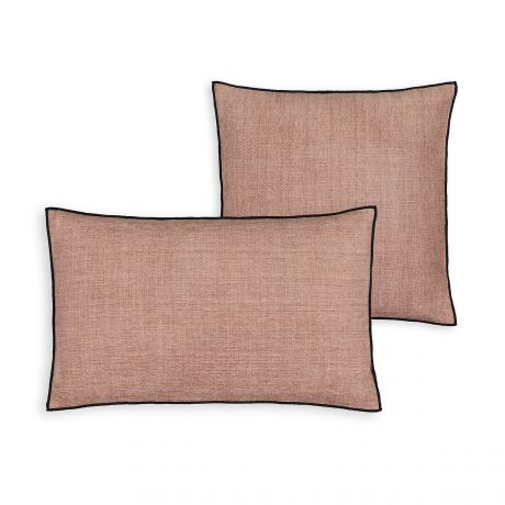 Чехол LaRedoute Чехол На подушку с эффектом синели Figuera 100 полиэстер 50 x 30 см розовый