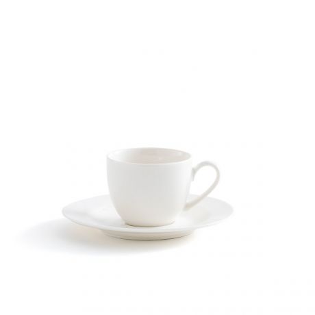Комплект из 4 кофейных чашек LaRedoute Комплект из 4 кофейных чашек Ginny из фарфора единый размер белый