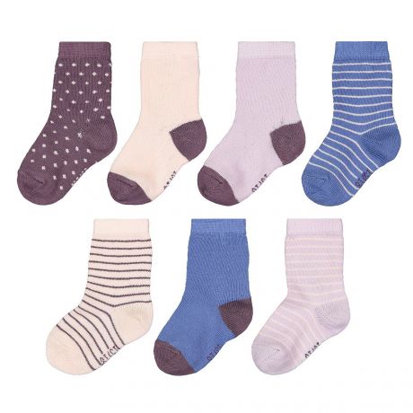Комплект из 7 пар носков LaRedoute Комплект из 7 пар носков Из биохлопка размеры 1518-2326 15/18 розовый