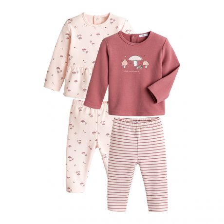 Комплект из двух пижам из LaRedoute Комплект из двух пижам из Мольтона 2 года - 86 см розовый