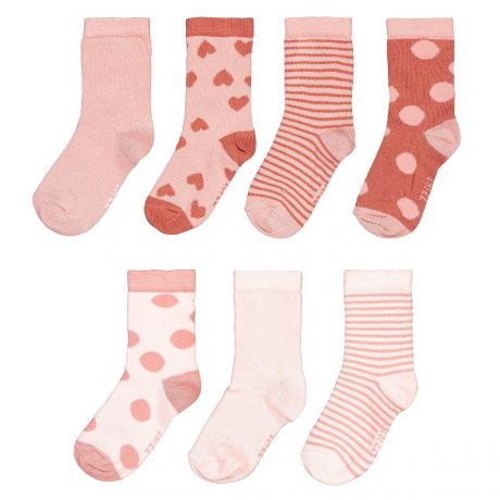 Комплект из 7 пар носков LaRedoute Комплект из 7 пар носков Из биохлопка размеры 1518-2326 23/26 розовый