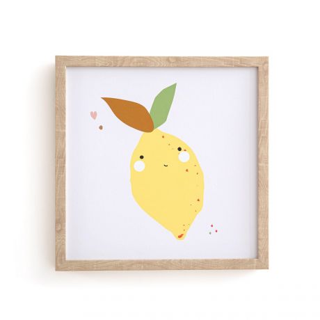 Рамка LaRedoute Рамка Детская с рисунком лимон Fruta единый размер разноцветный