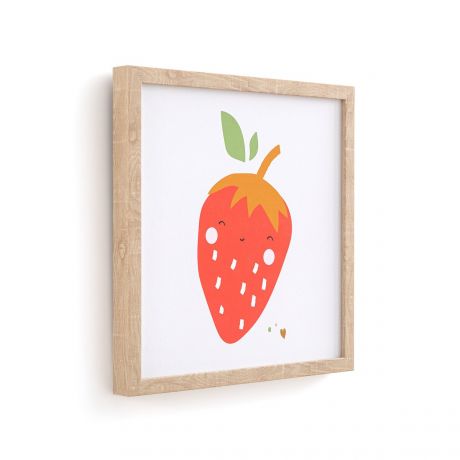 Рамка LaRedoute Рамка Детская с рисунком клубника Fruta единый размер разноцветный
