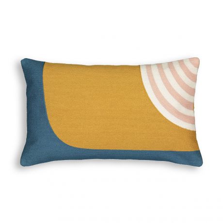 Чехол LaRedoute Чехол На подушку с вышивкой из 100 хлопка Wavy 50 x 30 см разноцветный