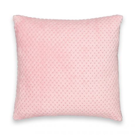 Чехол LaRedoute Чехол Из мягкой ткани из рифленой ткани Puntos 40 x 40 см розовый