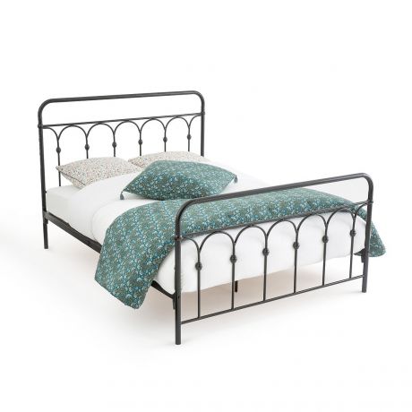 Кровать LaRedoute Кровать Из металла Clarel 160 x 200 см черный